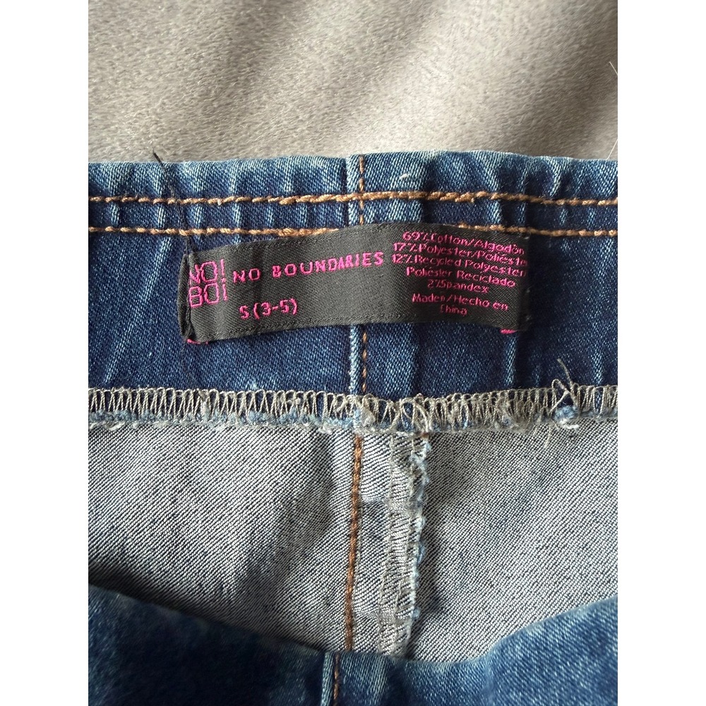 No Boundaries Womens High Rise Front Seam Jeggings Dark Wash Blue Size S 3-5 - Picture 3 of 3